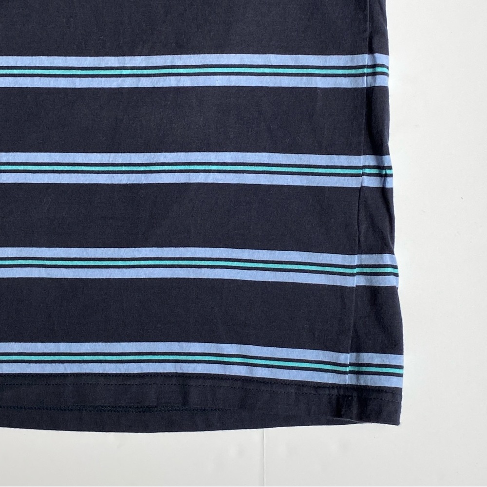 The Black Dog Shirt Size XL Boys Blue Stripes New England Youth T-Shirt Cotton - Picture 11 of 13